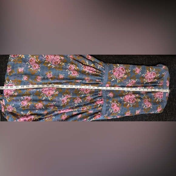 Matilda Jane Pink and Blue Sheer Floral Dress. The Nines. Size L. Great Cond - Picture 9 of 15